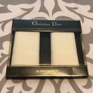 NIB Christian Dior 2-all cotton handkerchiefs